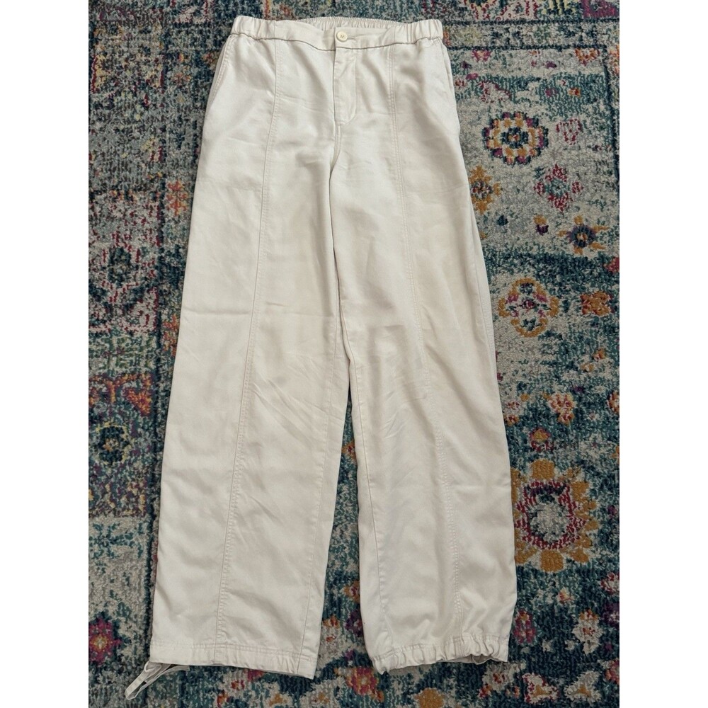 Vuori Milkweed Cream Coastline Tie Ankle Pants Women’s Size S* Boho Beach
